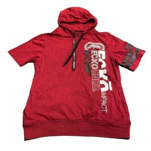 Ecko Unltd Men’s Red Short Sleeve Hoodie Small